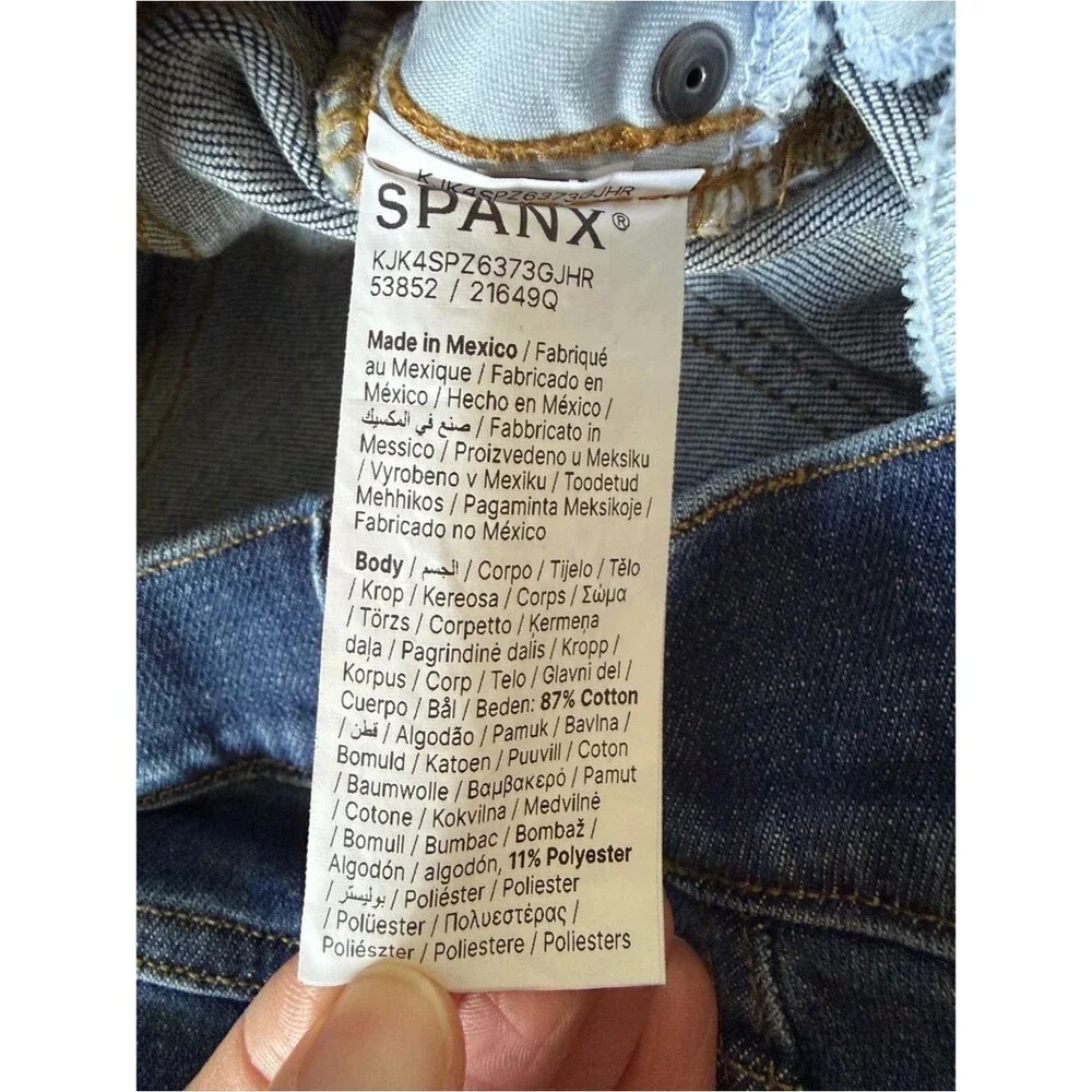 SPANXshape™ Authentic 360 Cropped Wide Leg Jeans - Picture 8 of 12
